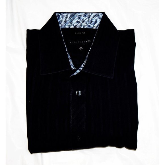 Jhane Barnes Slim Fit Mens Long Sleeve Button Front Striped Shirt Size Large - Picture 6 of 7